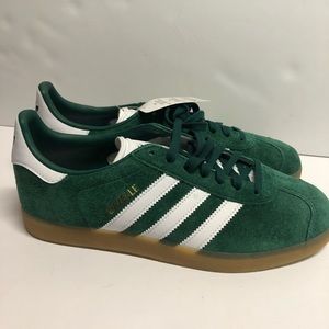 adidas gazelle silver green womens adidas Gazelle Indoor Shoes Kids - Kids - Collegiate Green / Cloud White / Gum
